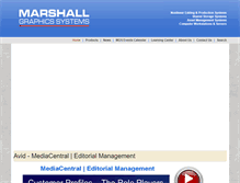 Tablet Screenshot of marshallgraphics.com